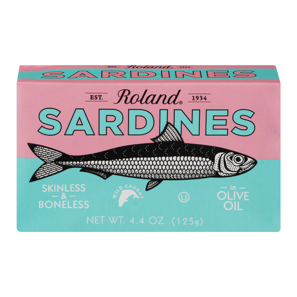 slide 1 of 1, Roland Sk+Bn Sardine In Oil, 4.4 oz