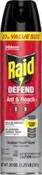 Raid Value Size Outdoor Defend Fresh Scent Ant & Roach Killer 20 oz
