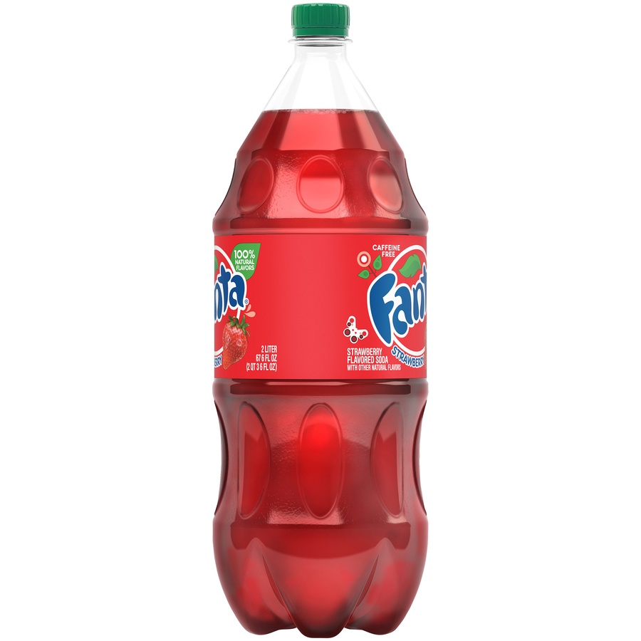 slide 3 of 6, Fanta Strawberry Soda Bottle, 2 Liters, 2 liter