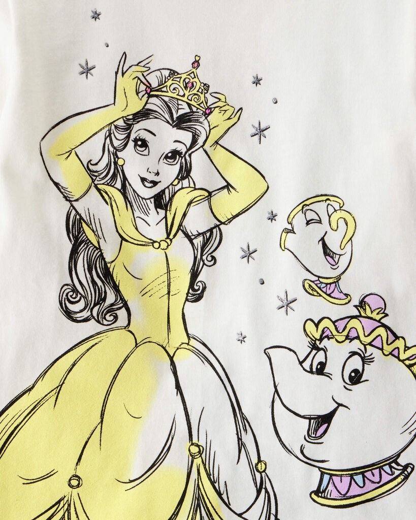 slide 4 of 4, Carter's Girls 3-Pack Disney© Princess Long-Sleeve Graphic Tees Multi 4, 1 ct