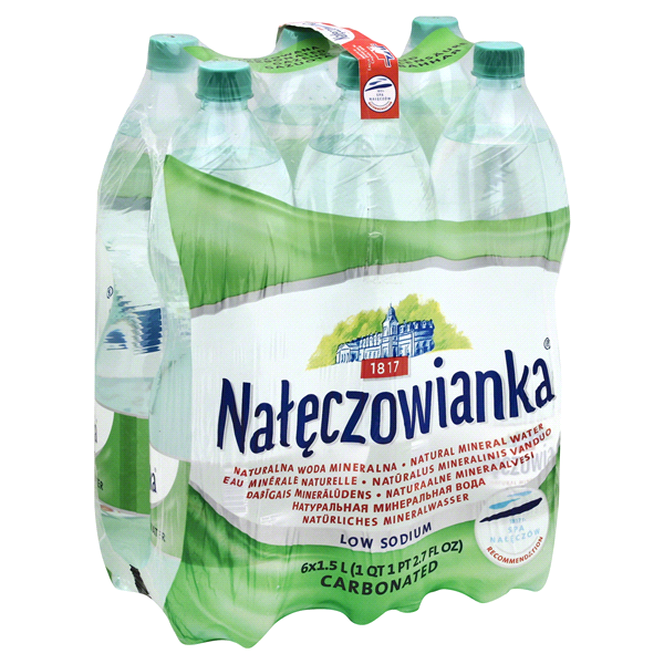 slide 1 of 1, Naleczowianka Carbonated Water, 9 liter