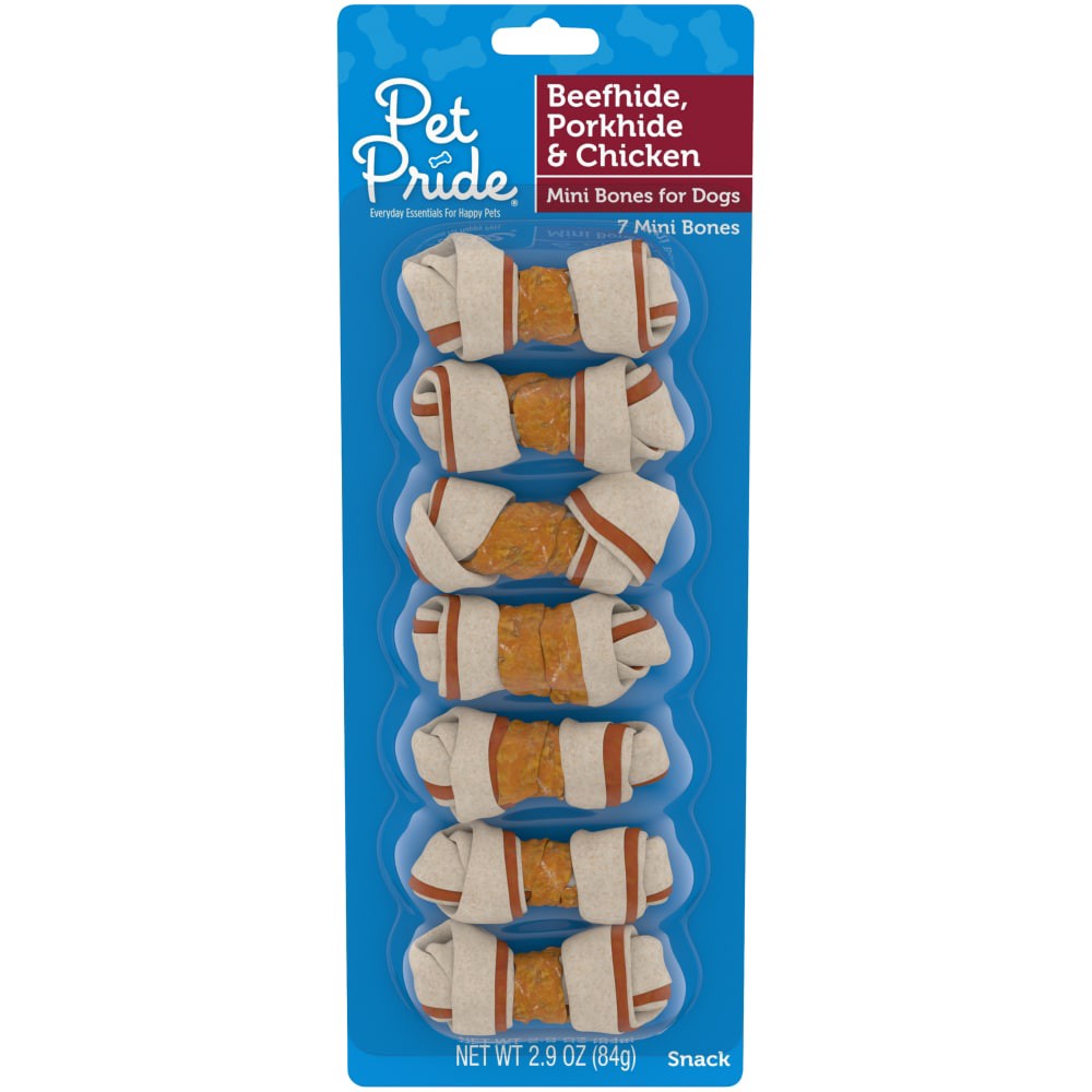 slide 1 of 3, Pet Pride Bones for Dogs 7 ea, 7 ct
