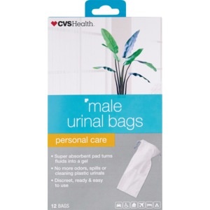 slide 1 of 1, CVS Health Male Urinal Bag, 12ct, 12 ct