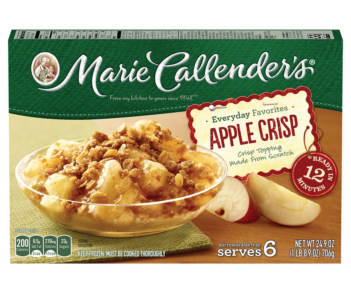 slide 1 of 4, Marie Callender's Everyday Favorites Frozen Dessert, Apple Crisp, 24.9 Ounce, 24.9 oz