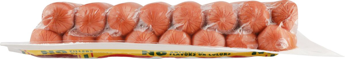 slide 5 of 8, Nathan's Famous Skinless All Beef Franks, Bun Length, 32 oz