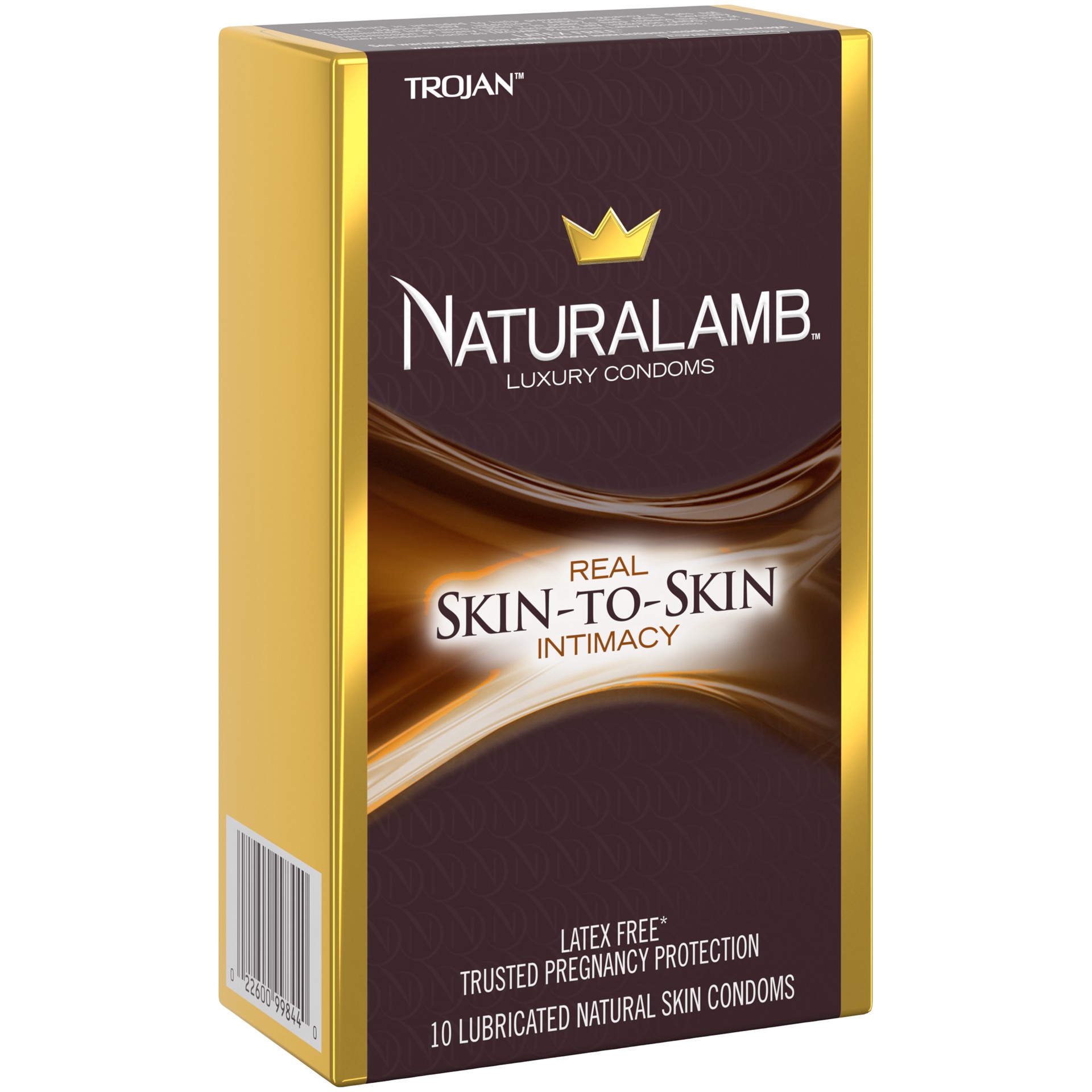 slide 4 of 4, Trojan Naturalamb Latex Free Condoms, Non Latex Condoms for Men, 10 Count, 10 ct