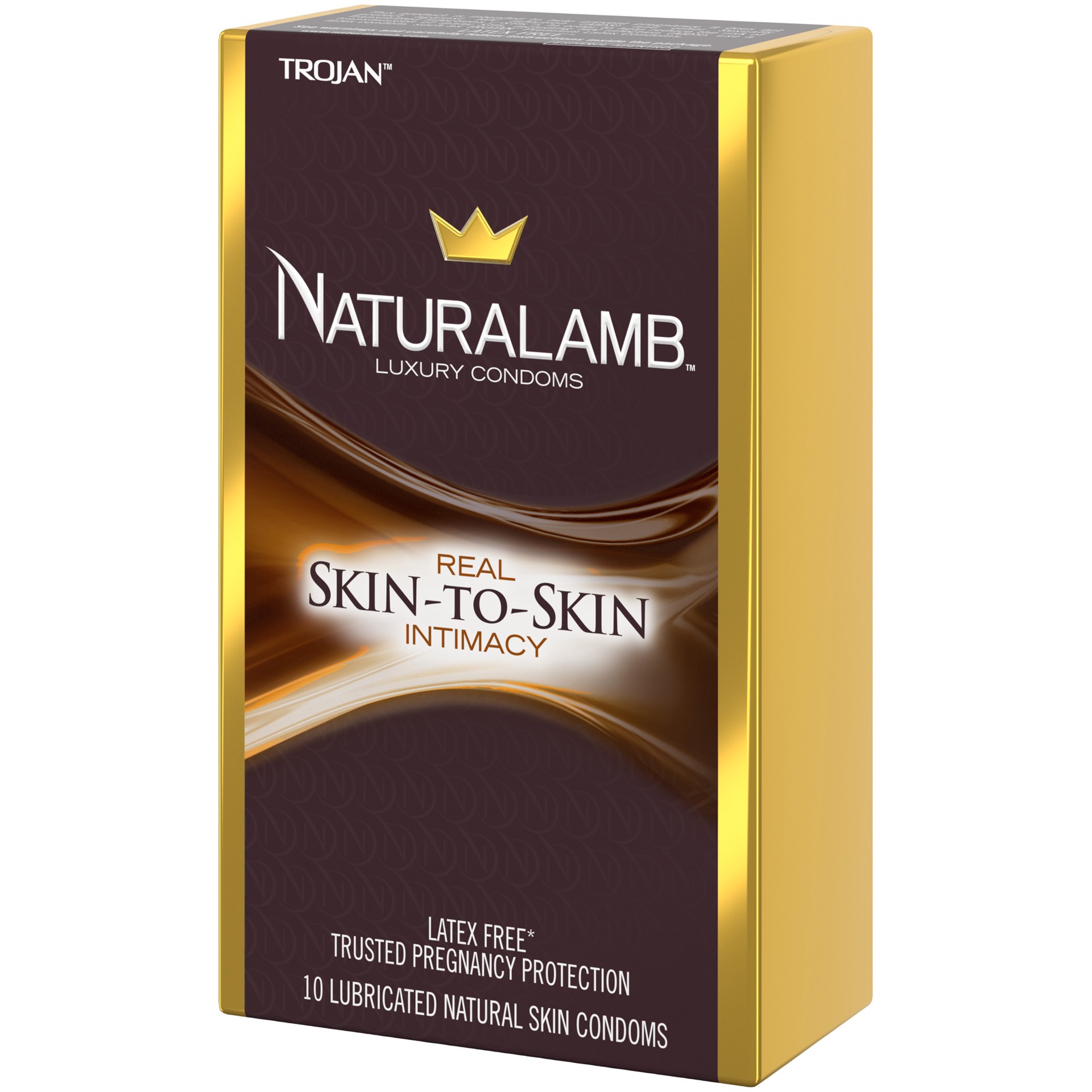 slide 3 of 4, Trojan Naturalamb Latex Free Condoms, Non Latex Condoms for Men, 10 Count, 10 ct