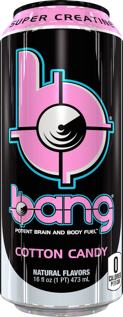 slide 5 of 5, Bang Cotton Candy Energy Drink 16 fl oz, 16 fl oz