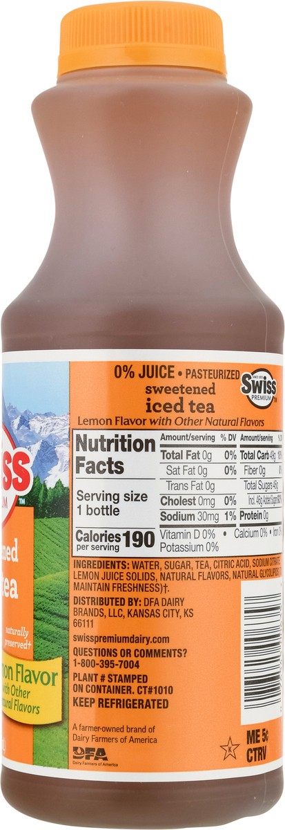 slide 5 of 14, Swiss Premium Lemon Flavor Sweetened Iced Tea - 1 pint - 1 pint, 1 pint
