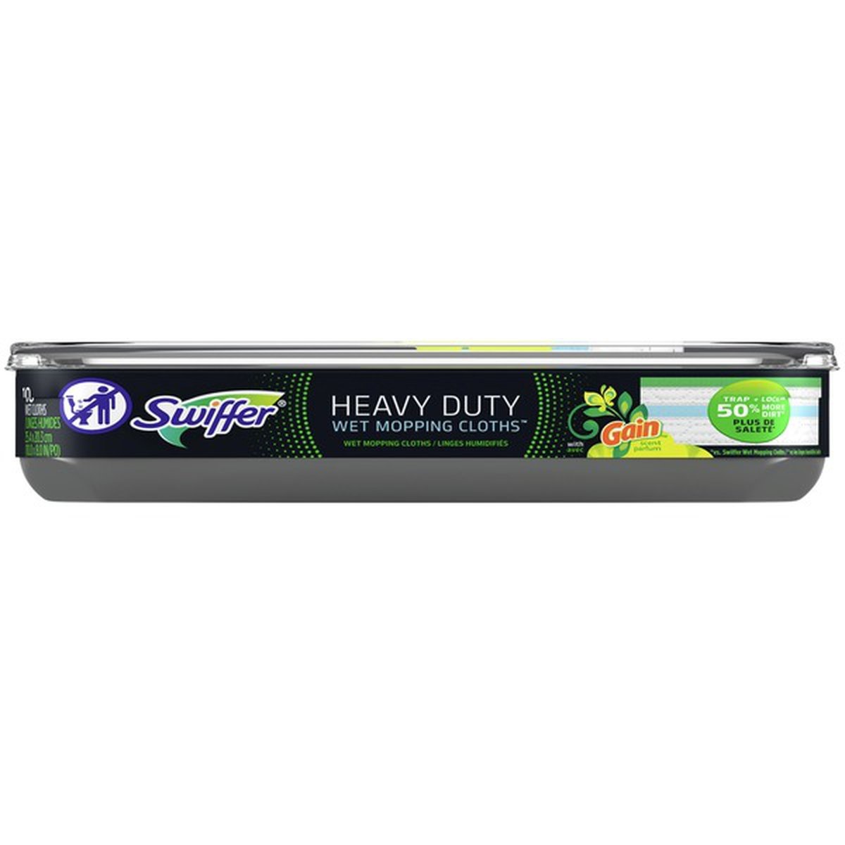 slide 1 of 1, Swiffer Heavy Duty Multi-Surface Wet Cloth Refills For Floor Mopping And, 10 ct