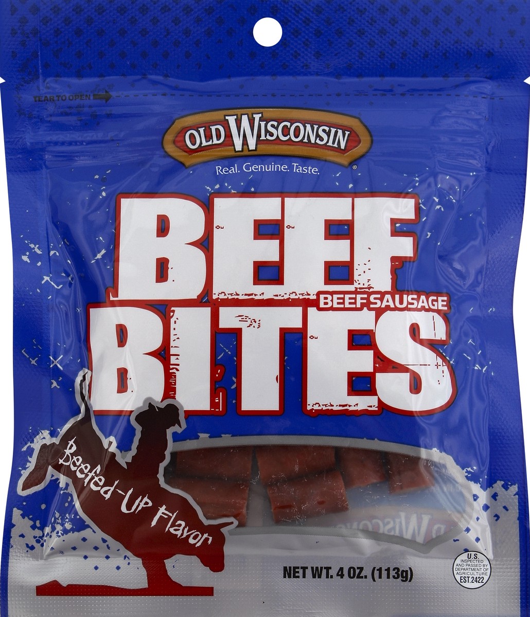 slide 2 of 3, Old Wisconsin Beef Bites 4 oz, 4 oz