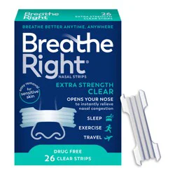 Breathe Right Nasal Strips, Extra Strength Clear