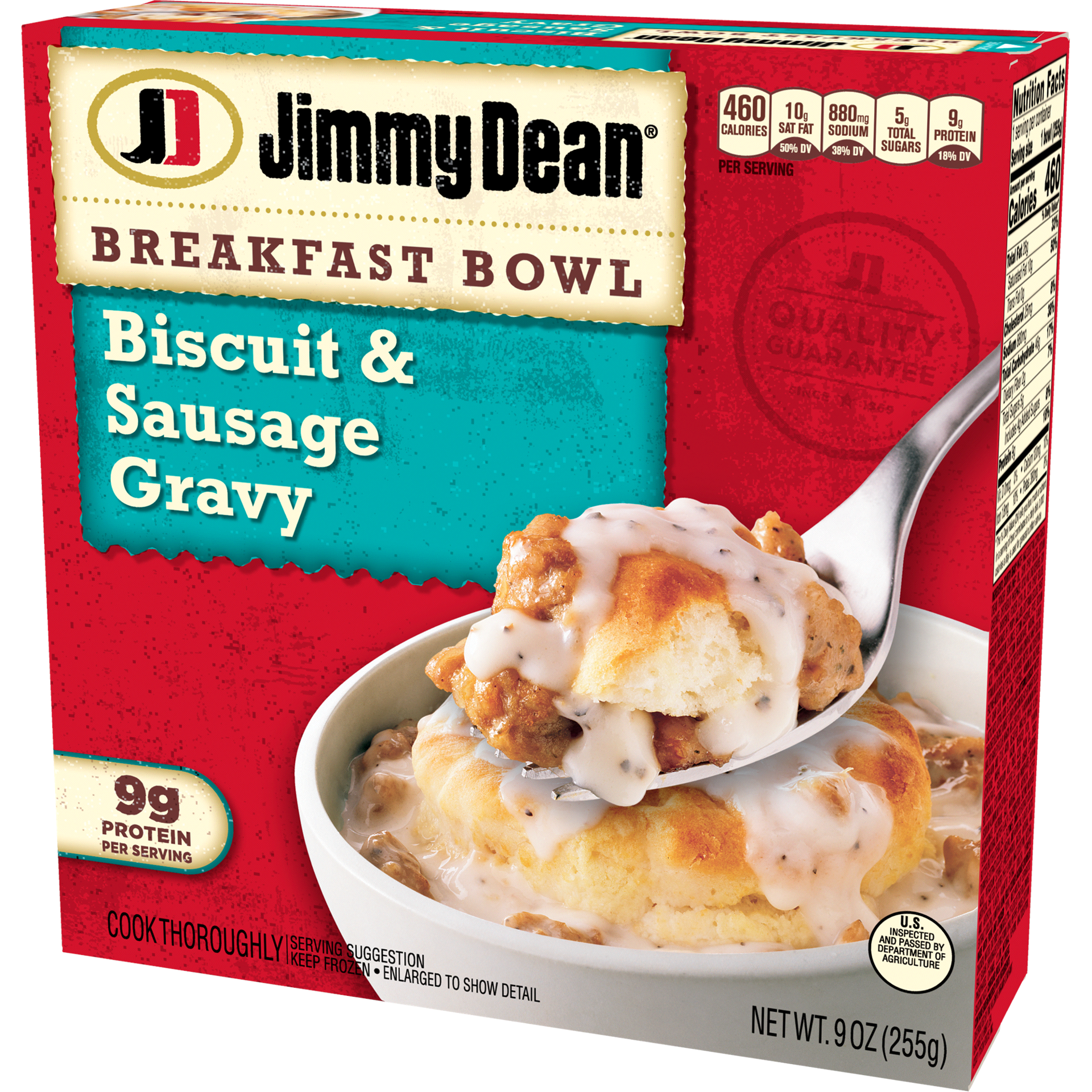 slide 2 of 17, Jimmy Dean Biscuit & Sausage Gravy Breakfast Bowl, 7 oz