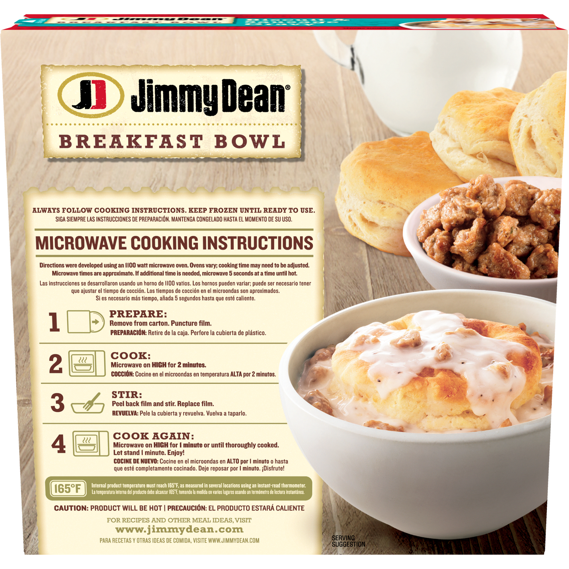 slide 14 of 17, Jimmy Dean Biscuit & Sausage Gravy Breakfast Bowl, 7 oz