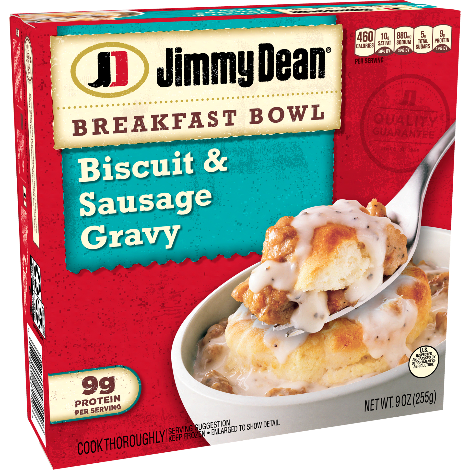 slide 3 of 17, Jimmy Dean Biscuit & Sausage Gravy Breakfast Bowl, 7 oz