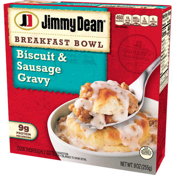 slide 10 of 17, Jimmy Dean Biscuit & Sausage Gravy Breakfast Bowl, 7 oz