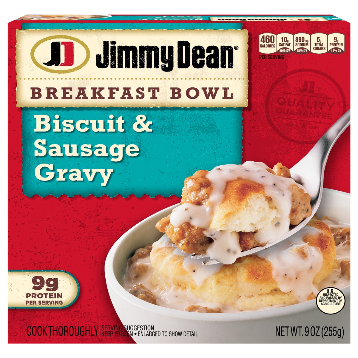 slide 1 of 17, Jimmy Dean Biscuit & Sausage Gravy Breakfast Bowl, 7 oz
