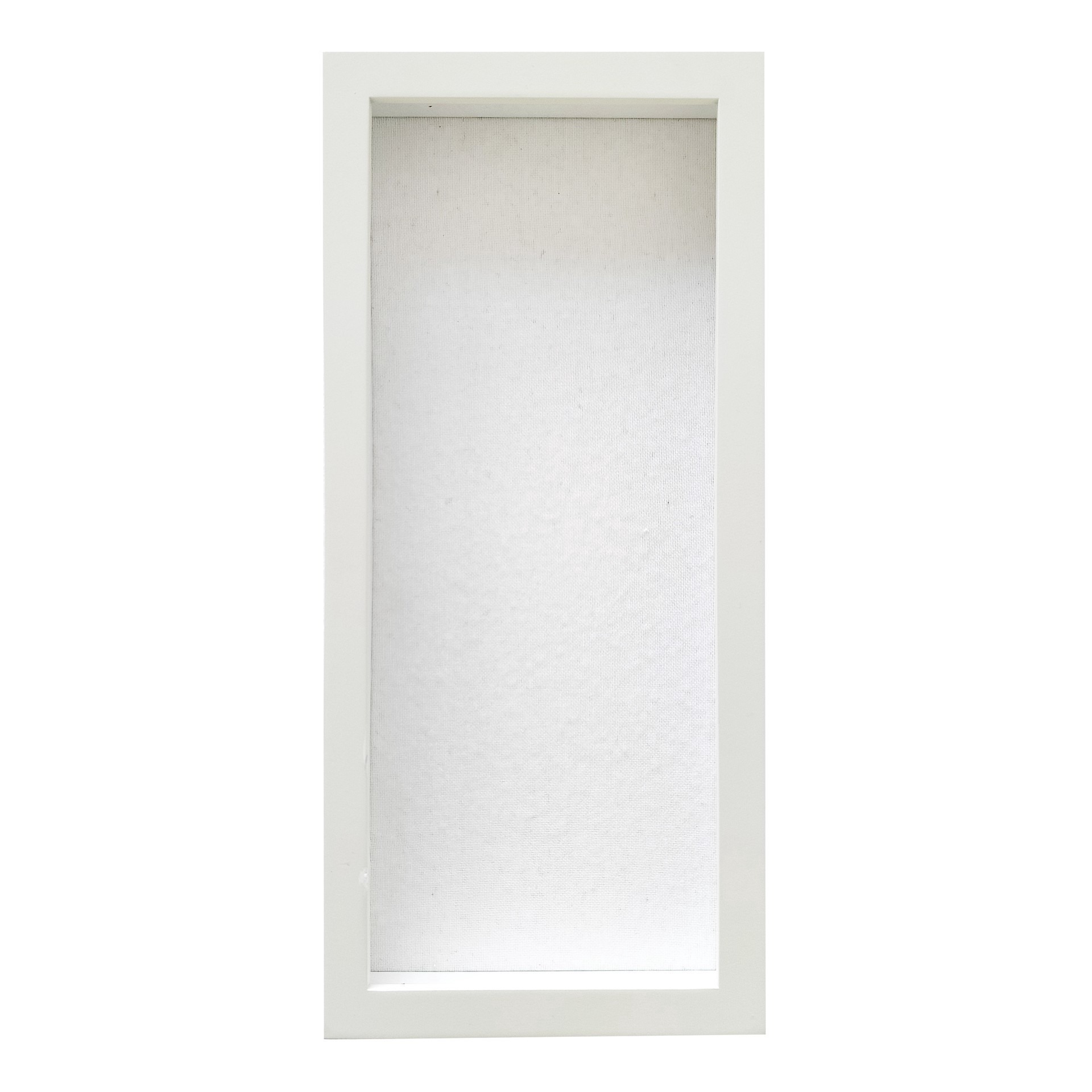 slide 4 of 4, Flat White Display Frame By Studio Decor, 6 in x 14 in