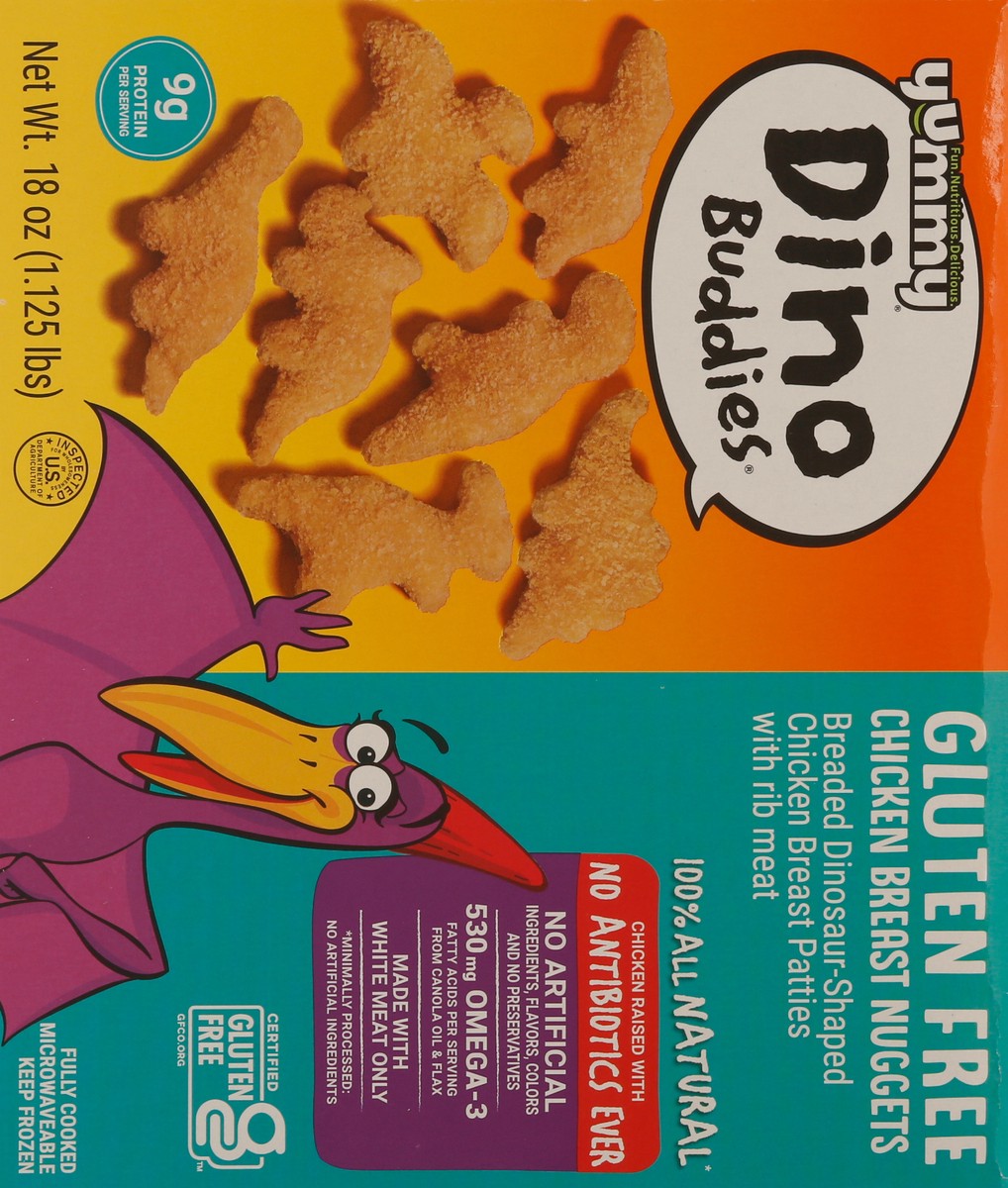 slide 7 of 9, Yummy Gluten Free Dinosaur-Shaped Chicken Breast Nuggets, 18 oz, 18 oz