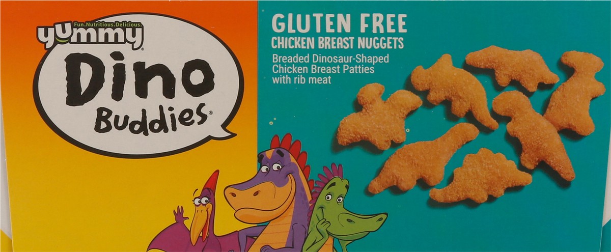 slide 4 of 9, Yummy Gluten Free Dinosaur-Shaped Chicken Breast Nuggets, 18 oz, 18 oz