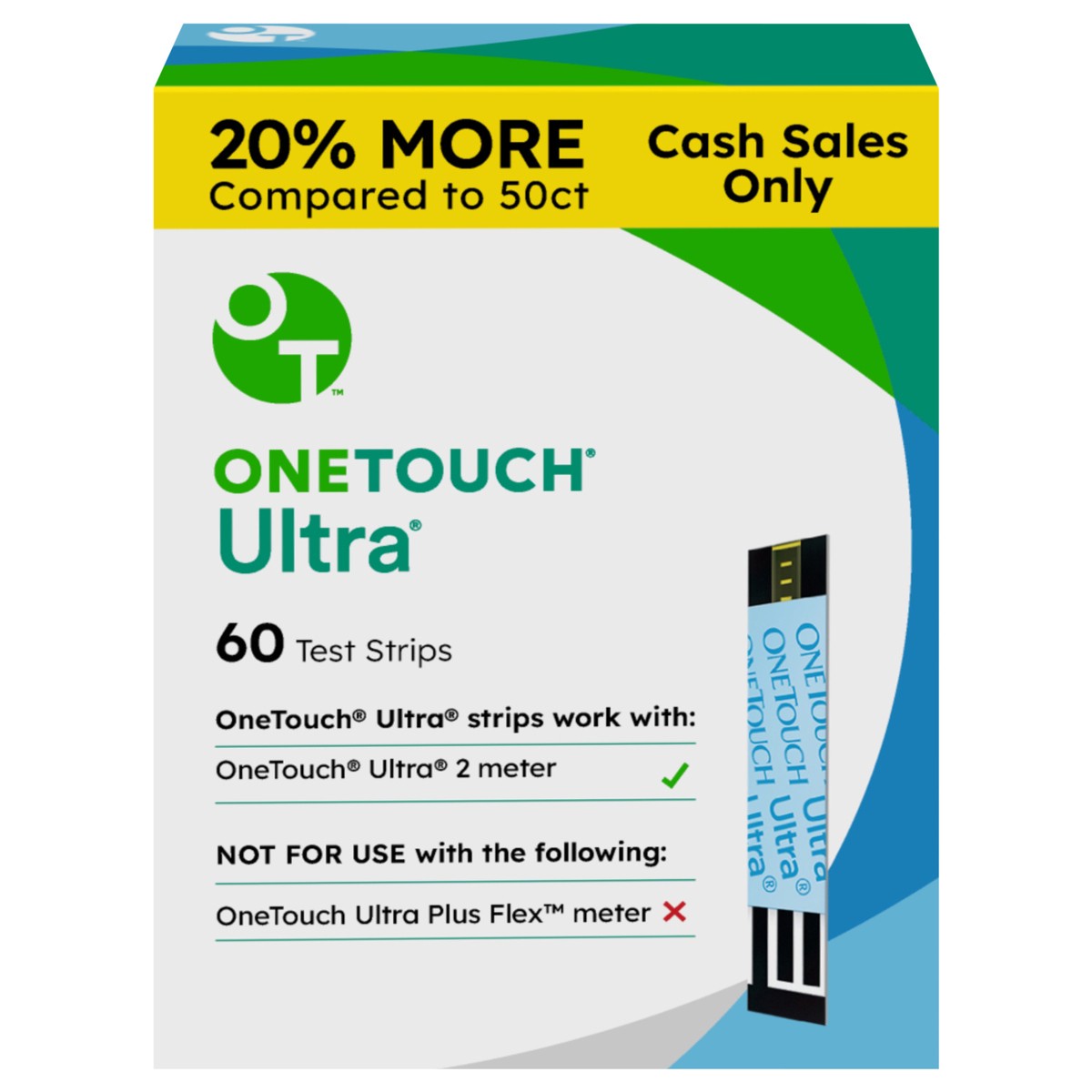 slide 1 of 4, OneTouch Ultra Test Strips, 60 ct, 60 ct