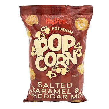 slide 1 of 1, Hy-Vee Premium Salted Caramel & Cheddar Mix Popcorn, 9 oz