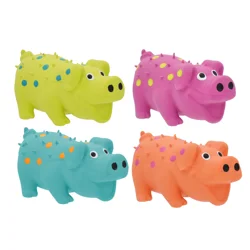 Meijer Latex Polka Dot Pig 4" Dog Toy In Assorted Colors
