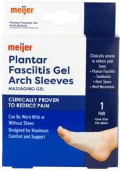 Meijer Plantar Fasciitis Arch Sleeve, 1 Pair