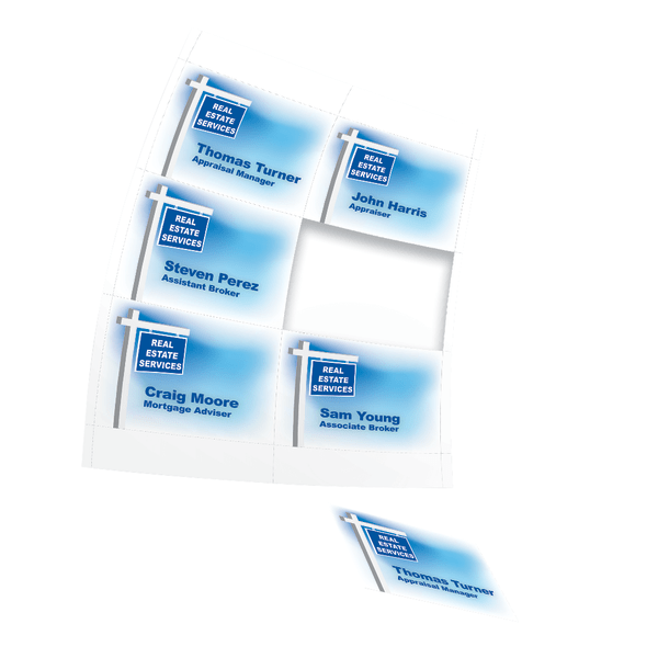 slide 4 of 6, Office Depot Brand Badge Inserts, 3"" X 4"", White, Pack Of 300, 300 ct