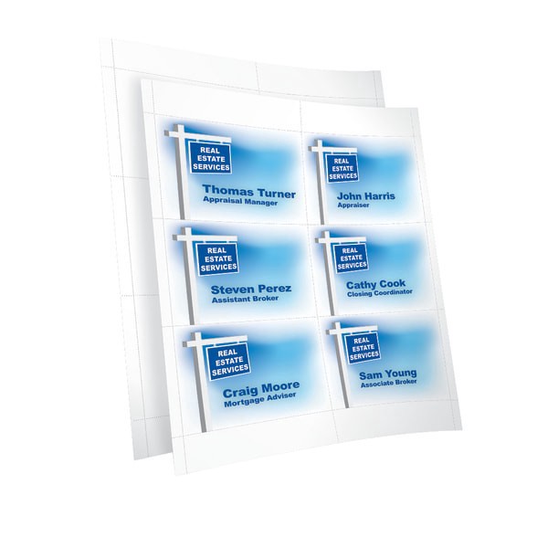 slide 3 of 6, Office Depot Brand Badge Inserts, 3"" X 4"", White, Pack Of 300, 300 ct