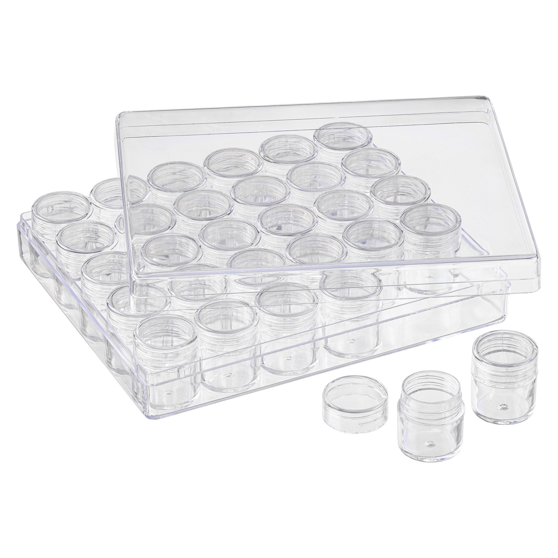 slide 3 of 4, 30 Container Bead Organizer By Bead Landing, 6.3 in x 5.3 in x 1.3 in