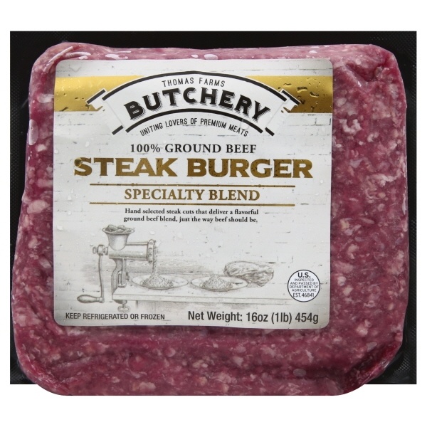 slide 1 of 1, Thomas Farms Butchery Steakburger, 1 lb