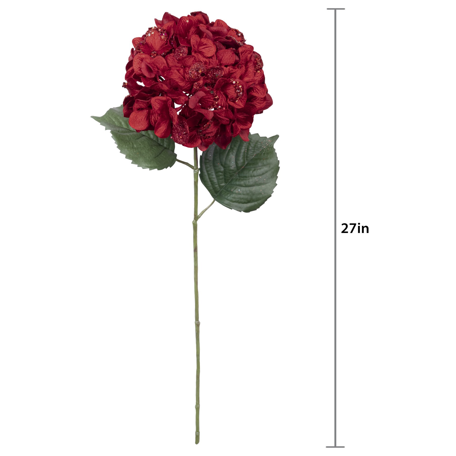 slide 2 of 2, 27.5" Red Jewel Hydrangea Stem By Ashland, 7.5 in x 7.5 in x 27.5 in