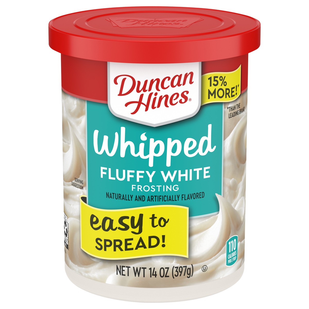 slide 2 of 13, Duncan Hines Fluffy White Whipped Frosting 14 oz, 14 oz