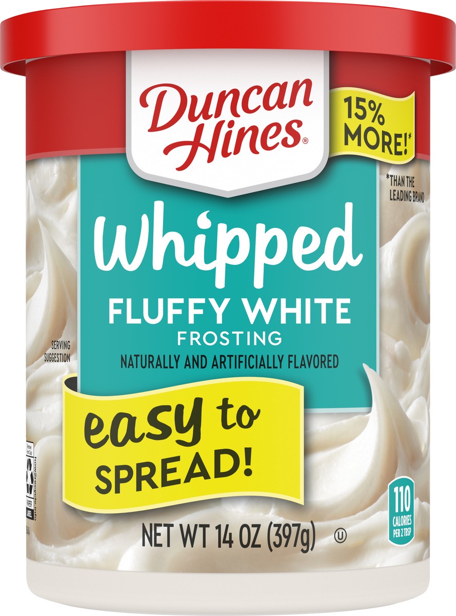 slide 3 of 13, Duncan Hines Fluffy White Whipped Frosting 14 oz, 14 oz