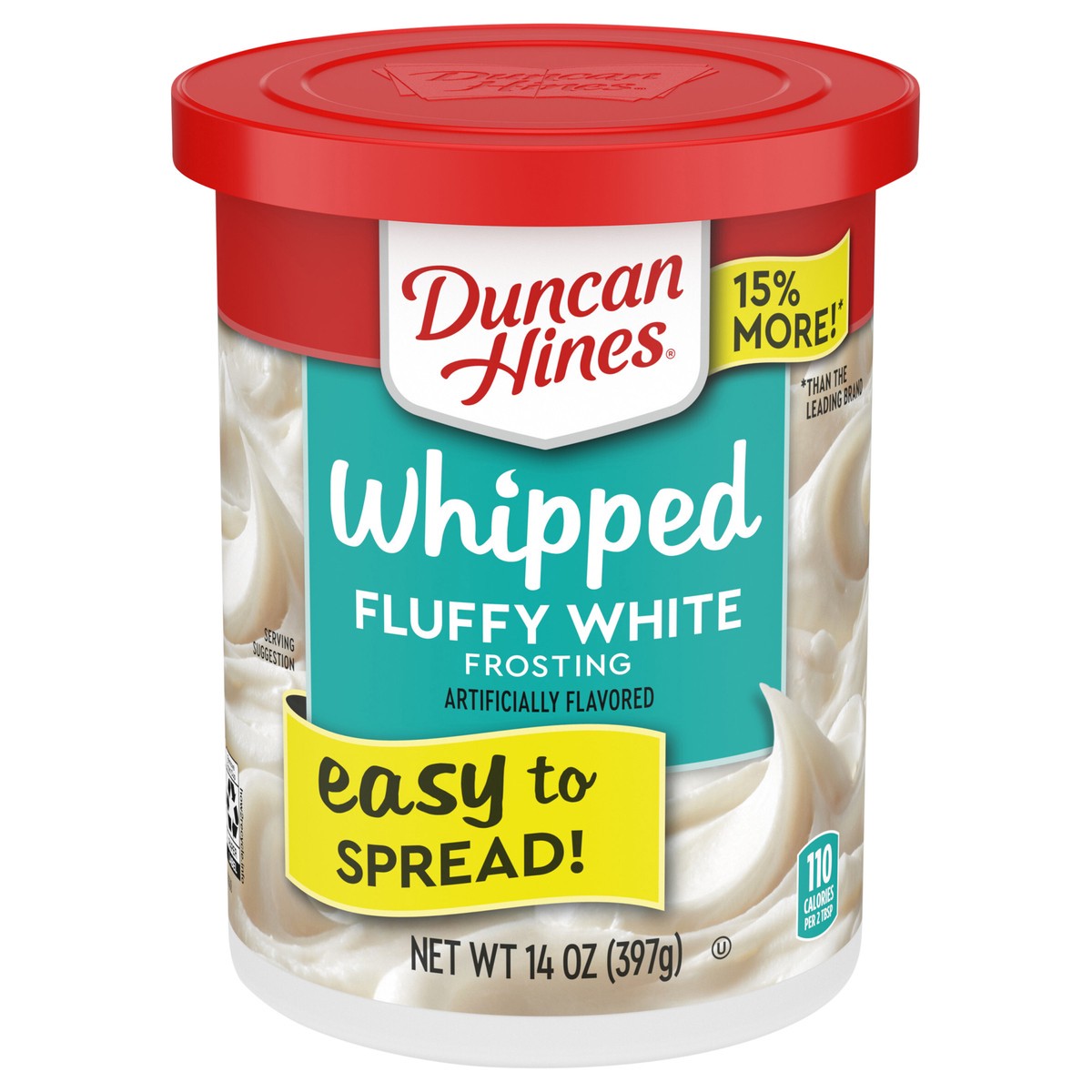 slide 1 of 13, Duncan Hines Whipped Fluffy White Flavored Frosting, 14 oz., 14 oz