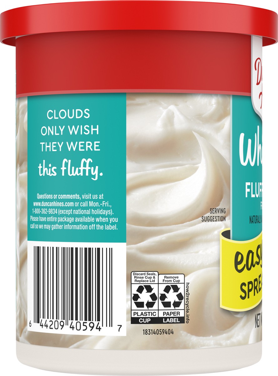 slide 5 of 13, Duncan Hines Fluffy White Whipped Frosting 14 oz, 14 oz