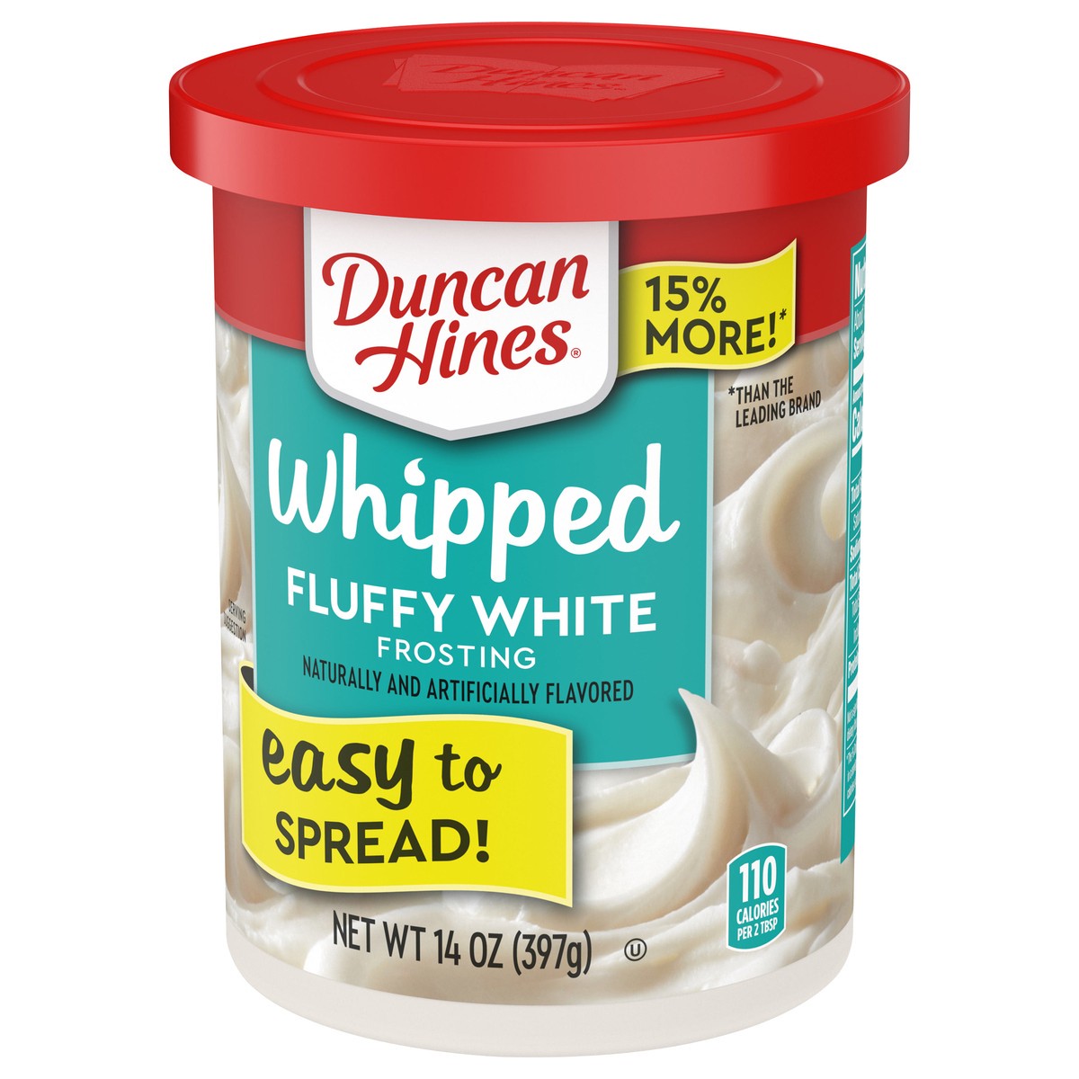 slide 7 of 13, Duncan Hines Fluffy White Whipped Frosting 14 oz, 14 oz