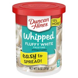Duncan Hines Whipped Fluffy White Flavored Frosting, 14 oz.