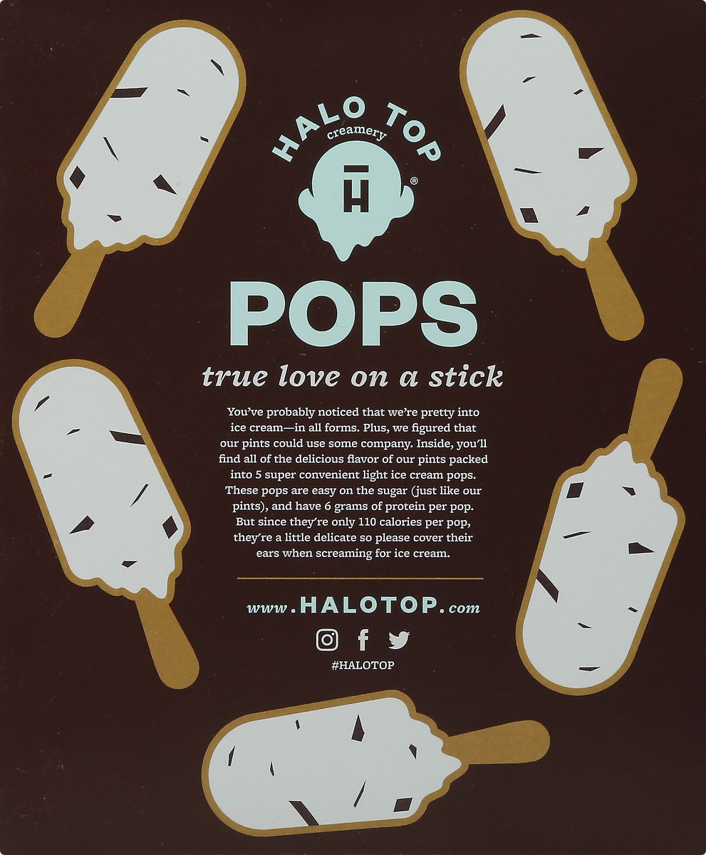 slide 3 of 13, Halo Top Creamery Halo Top Mint Chip Pops 5 ea, 5 ct