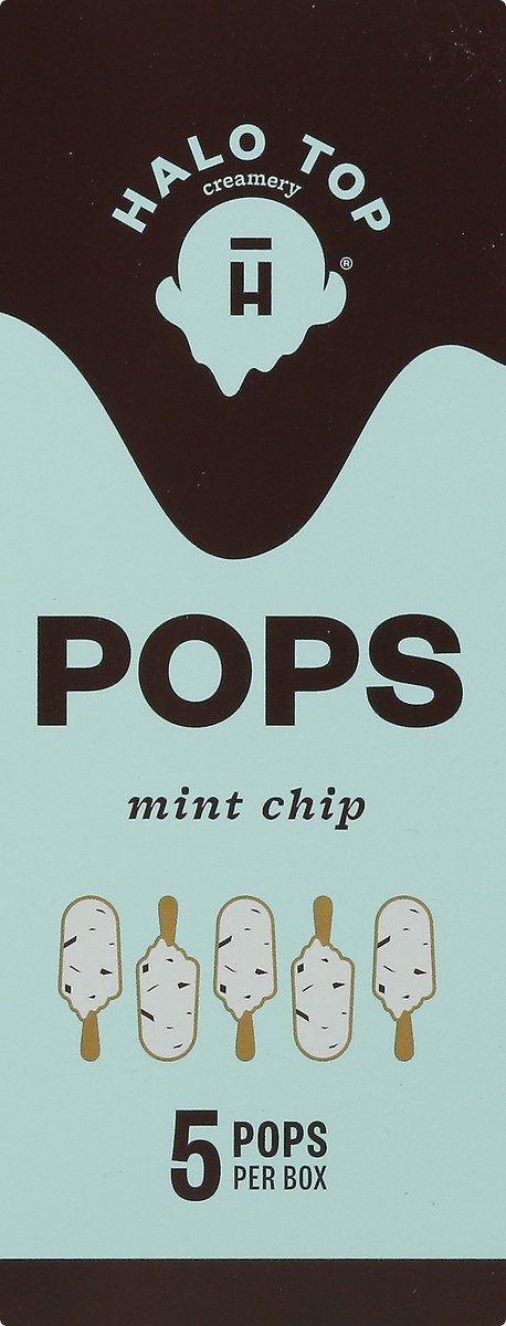 slide 9 of 13, Halo Top Creamery Halo Top Mint Chip Pops 5 ea, 5 ct