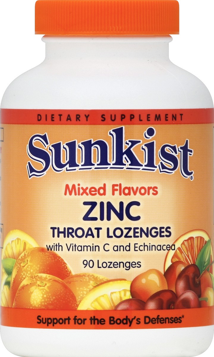 slide 1 of 3, Sunkist Throat Lozenges 90 ea, 9 ct