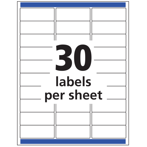 slide 4 of 8, Avery Easy Peel 15660 Permanent Laser Address Labels - Clear, 300 ct; 1 in x 2 5/8 in