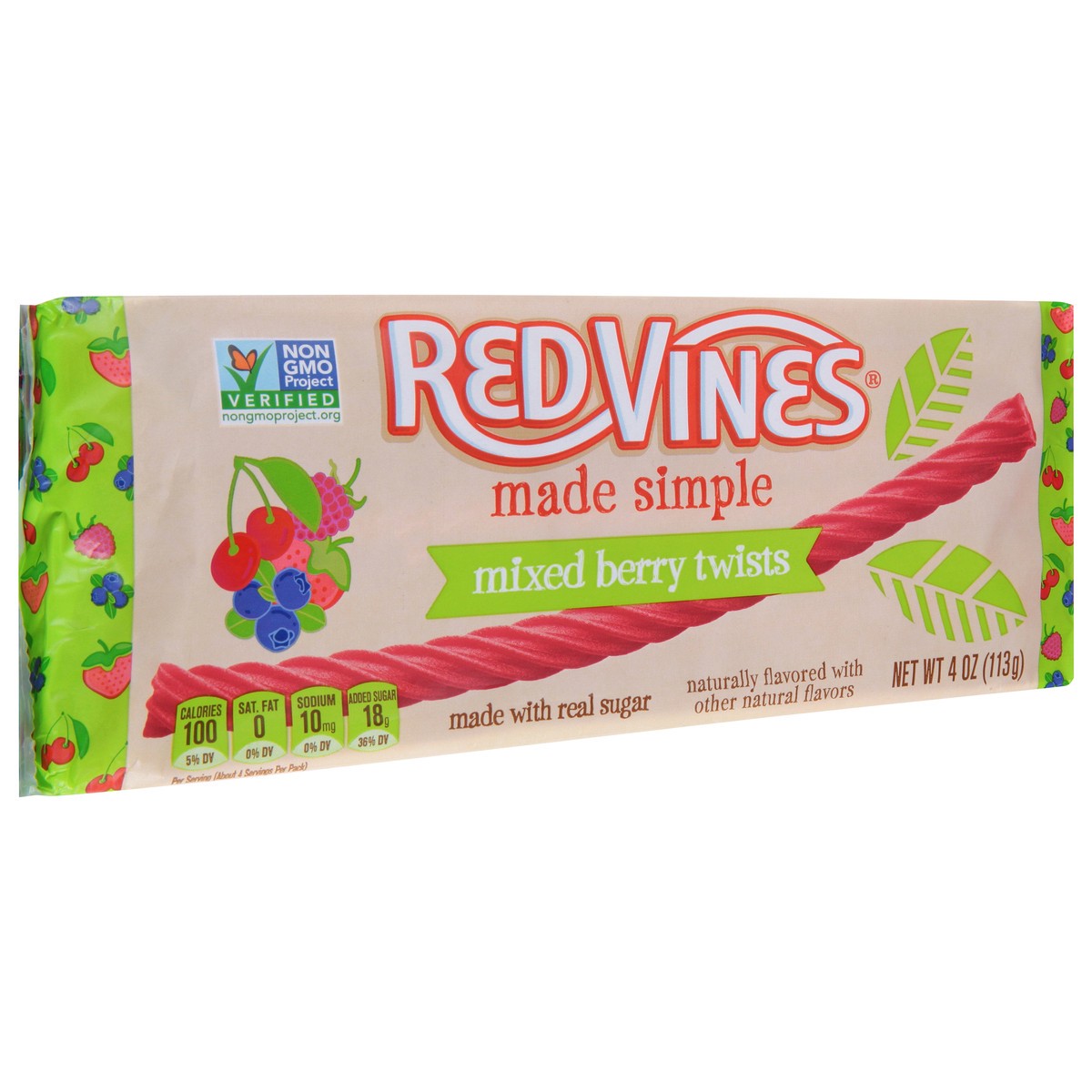 slide 2 of 9, Red Vines Mixed Berry Twists Candy 4 oz, 4 oz