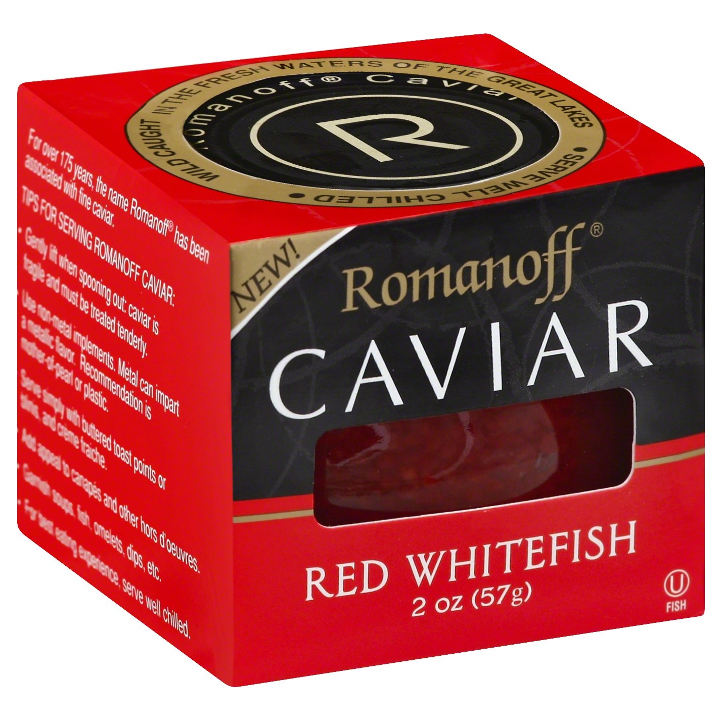 slide 1 of 8, Romanoff Caviar Red Wh, 2 oz