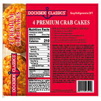 slide 4 of 5, Dockside Classics Premium Crab Cakes, 4 ct, 12 oz, 4 ct; 12 oz