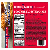 slide 2 of 5, Dockside Classics Gourmet Lobster Cakes with Sauce, 12 oz, 4 ct, 4 ct; 12 oz