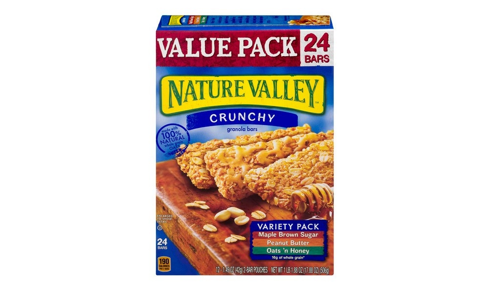 slide 3 of 8, Nature Valley Crunchy Variety Pack Granola Bars - 12ct, 12 ct