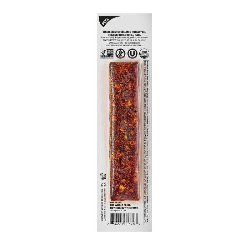 slide 2 of 3, Solely Organic Fruit Jerky Pineapple Chili & Salt, 0.8 oz