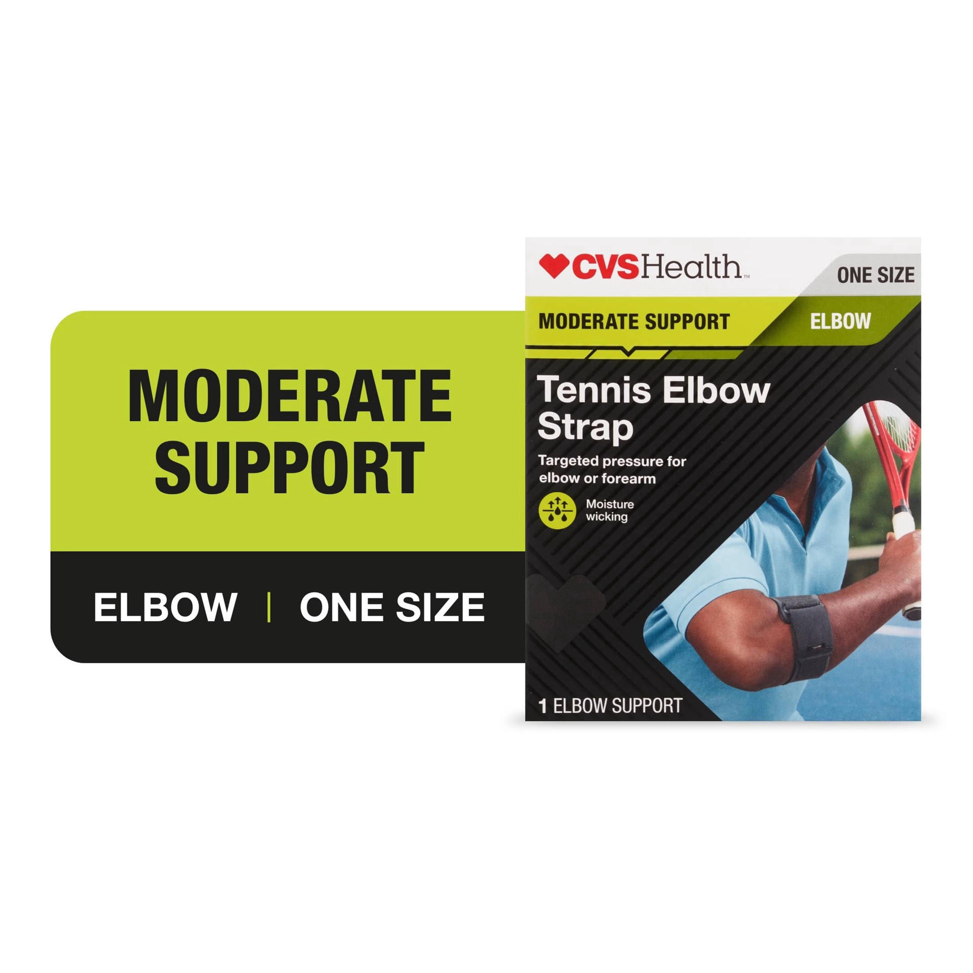 slide 1 of 1, CVS Health Moderate Support Tennis Elbow Strap, 1 ct